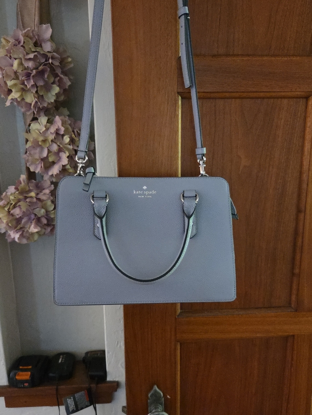 kate spade New York Blue Leather Satchel